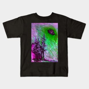 UFO fire in the sky... Kids T-Shirt